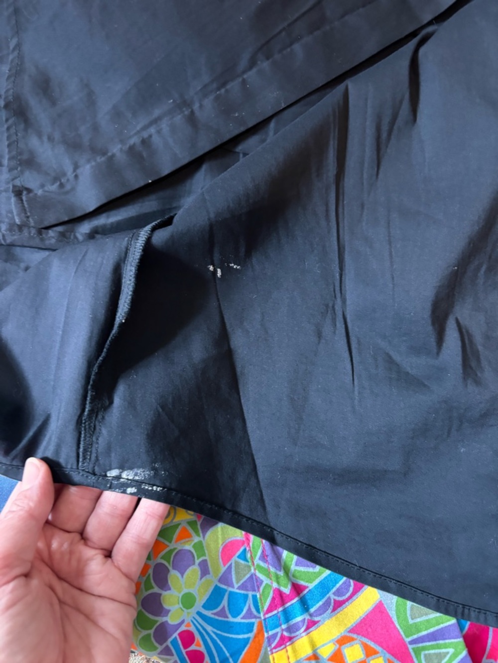 Bailey 44 Black button down sleeveless blouse with faux leather Small - Picture 10 of 10